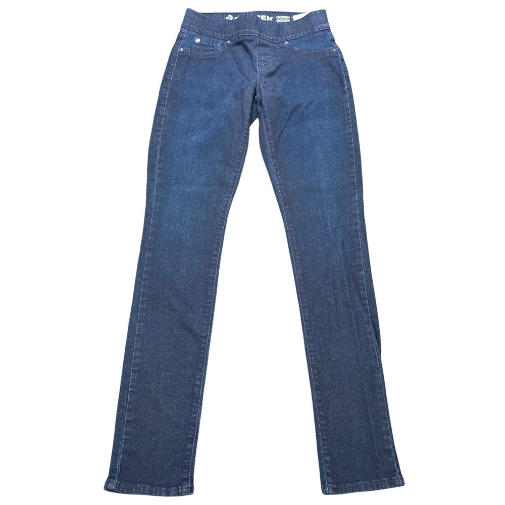 Denizen from Levis Modern Skinny Jeans Womens 2M Dark Wash Pull On Elastic Waist